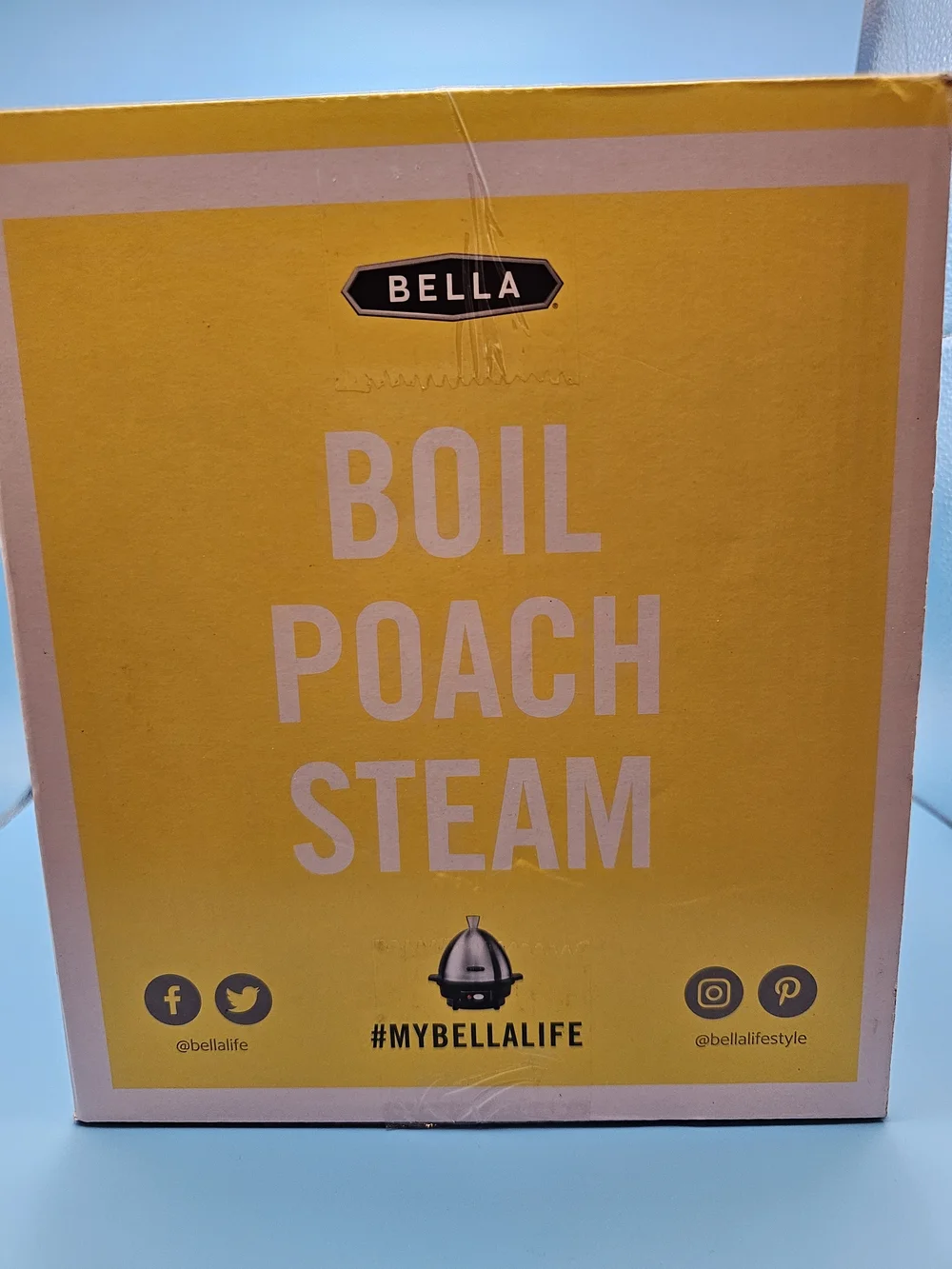 Bella Brushed Stainless Steel and Black Egg Cooker NEW!